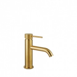 Μπαταρία Νιπτήρα Αναμεικτική Armando Vicario Industrial Brushed Gold 512010-201 Χρυσή με Βαλβίδα Κλικ-Κλακ